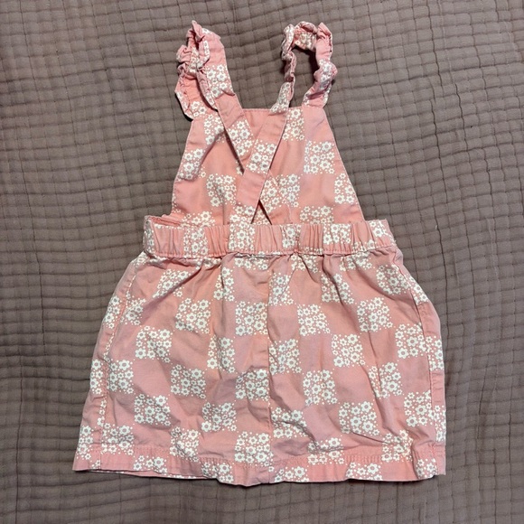 Carter's Pink Baby Dress with White Floral Design - Picture 2 of 3
